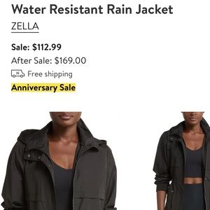 Zella water resistant jacket